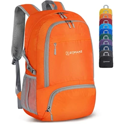 Afbeelding van ZOMAKE opvouwbare rugzak, ultralicht, wandelrugzak, klein, opvouwbaar, dagrugzak, 30 l, voor dames en heren, sport outdoor
