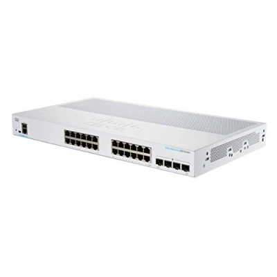 Image de Cisco Commutateur Intelligent Business CBS250 24PP 4G 24 Ports GE PoE partielle SFP 4 x 1G Garantie Limitée à Vie (CBS250 4G)