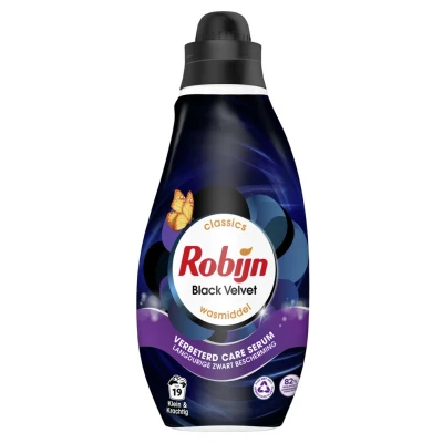 Afbeelding van Robijn Klein &amp; Krachtig Wasmiddel Black Velvet 19 Wasbeurten 665 ml