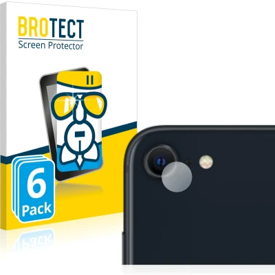 Afbeelding van BROTECT AirGlass kogelwerende glasfolie (6 Stuk, Apple iPhone SE), Smartphone beschermfolie, Transparant