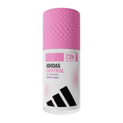 Image de adidas Control Anti Transpirant Déodorant roll On pour elle, protection contre le sec et fraîcheur longue durée, végétalien, 50 ml