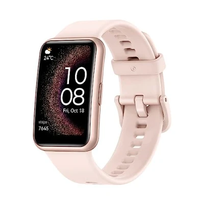 Afbeelding van HUAWEI Watch FIT Special Edition, 1,64 inch AMOLED HD display, Wetenschappelijke slaaptracking, geïntegreerde GPS, lange batterijduur, compatibel met Android en iOS, roze + AP52
