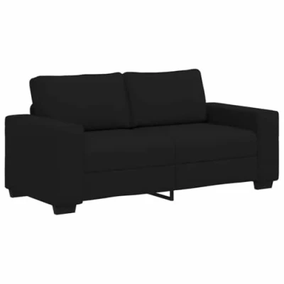Afbeelding van vidaXL 2 zitsbank 140 cm stof zwart