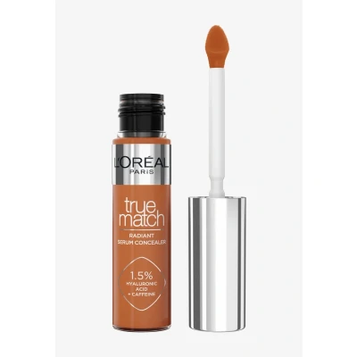Afbeelding van L&#039;Oréal Paris True Match Radiant Serum Concealer geschikt voor de gevoelige huid verrijkt met 1,5% hyaluronzuur en cafeïne hydratatie verfrissing medium dekking stralende finish verzorgt als een oogserum 10.D 11 ml