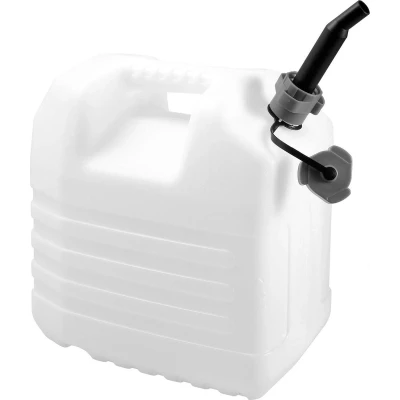 Afbeelding van Jerrycan met schenktuit 5ltr wit 10st