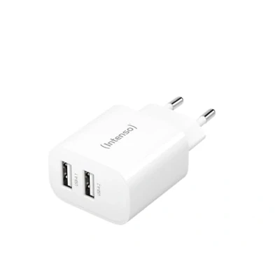 Afbeelding van (Intenso) W24AA 24W USB A lichtnetadapter 2x 1x wit (7802412)