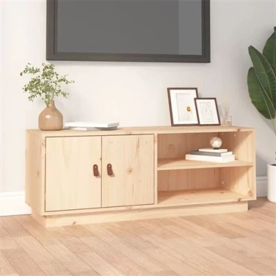 Afbeelding van vidaXL Tv meubel 105x34x40 cm massief grenenhout