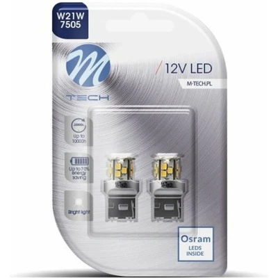 Afbeelding van M Tech Led W21W 12V Basic 21x diode Wit Set
