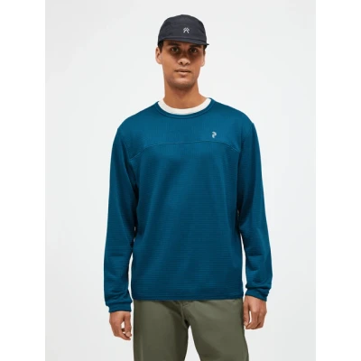 Afbeelding van Peak Performance Trail Grid Fleece Crew Heren Blauw XL