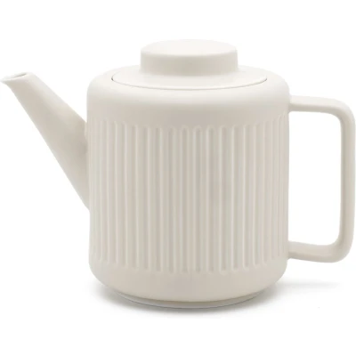 Afbeelding van Bredemeijer Theepot Skagen 1,2L wit met filter