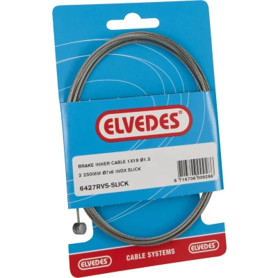 Afbeelding van Rem binnenkabel Elvedes 2250mm RVS Slick ø1,5mm T nippel (op kaart)