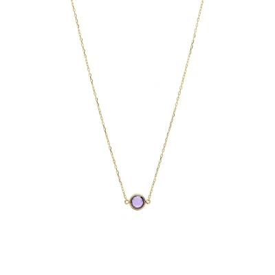 Afbeelding van Lucardi Ketting, Dames, Maat: One Size, February purple
