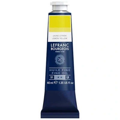 Afbeelding van Lefranc Bourgeois Fijne Tube olie, 40 ml, citroengeel