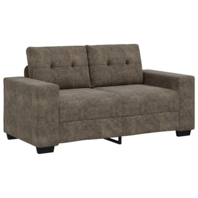 Afbeelding van vidaXL Donkergrijs Polyester Stof, Houten Frame Middel Strak