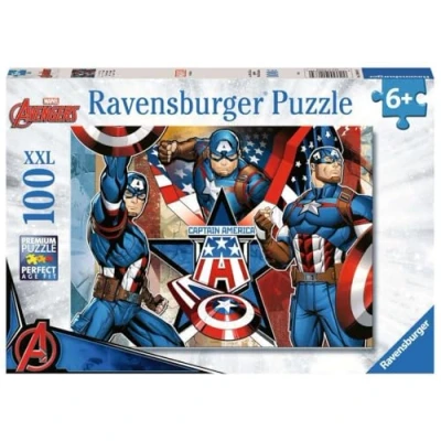 Afbeelding van Ravensburger puzzel Captain America Legpuzzel 100 XXL stukjes