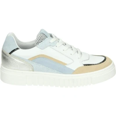 Afbeelding van AQA Shoes A8695 Baskets bassesBaskets pour femme Couleur : blanc/beige, white 417, 43 EU