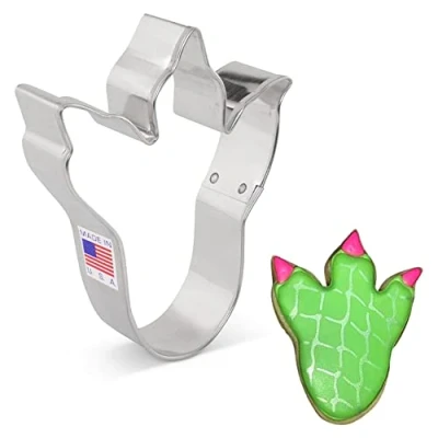 Afbeelding van Ann Clark Cookie Cutters Koekjessnijder dinosaurus print 10,16 cm