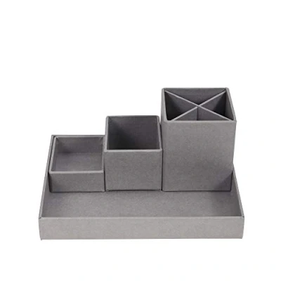 Afbeelding van Bigso Box of Sweden 797454101 Bureau organizer, vezelplaat, grijs, 23,5 x 18 11 cm