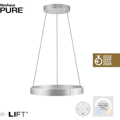 Afbeelding van Paul Neuhaus Hanglamp e Clipse Lift Ø 70 cm mat chroom