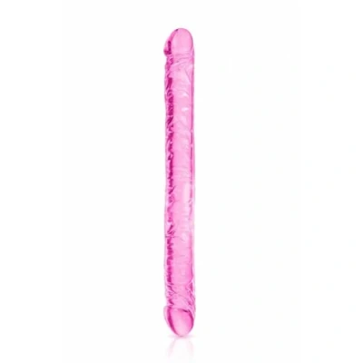 Afbeelding van Double Dong JELLY 44cm Rose dubbele dildo PURE