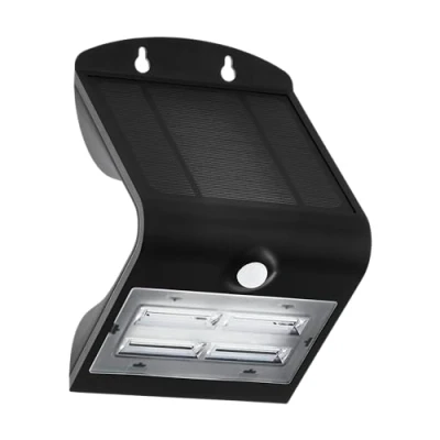 Afbeelding van EGLO Lamozzo Wandlamp Buiten Solar 21 cm Bewegingssensor &amp; Dag en nachtsensor Zwart