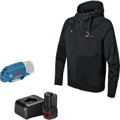 Afbeelding van Bosch Professional 06188000GB Verwarmde hoodie Maat: S Zwart