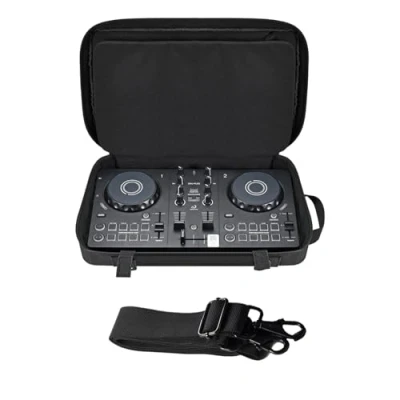 Afbeelding van Draagbare tas voor AlphaTheta DDJ FLX2, reisdraagtas compatibel met FLX2/Pioneer 200/DDJ WeGO4/Hercules Inpulse 200/Inpulse200 MK2, multifunctionele tas, inclusief, zwart.,