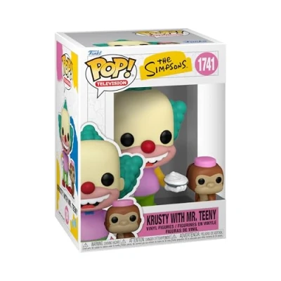 Afbeelding van Funko Pop! &amp; Buddy: The Simpsons, Krusty with Mr. Teeny, vinyl figuur om te verzamelen, cadeau idee, officieel product, speelgoed voor kinderen en volwassenen, tv fans