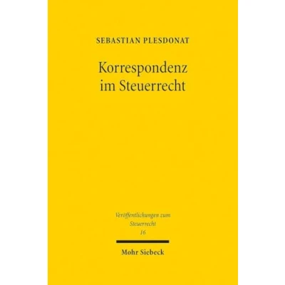 Afbeelding van Veröffentlichungen zum Steuerrecht Korrespondenz im