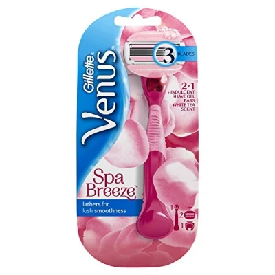 Afbeelding van Gillette Venus ComfortGlide Spa Breeze damesscheerapparaat met 2 reservemesjes