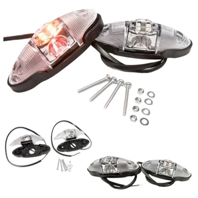 Afbeelding van Web Truck 2 x led markeringslicht 12 24 V, 3 kleuren: wit, rood, oranje voor vrachtwagen, auto, aanhanger, caravan enz.