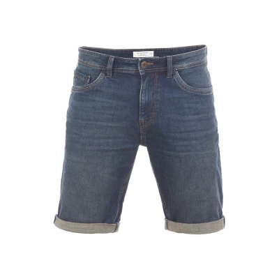 Afbeelding van Tom Tailor Heren Short Broeken Josh regular/straight Fit Blauw W 30 Volwassenen Korte Jeans Broek Bermuda