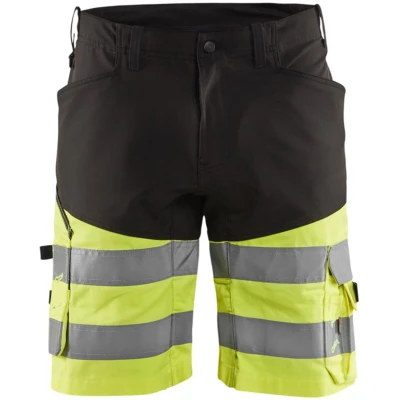 Afbeelding van Blaklader Short met stretch High Vis 1541 1811 Zwart/High Geel C54