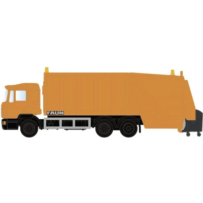 Afbeelding van Minis by Lemke LC4660 N Vrachtwagen MAN F90 vuilniswagen neutraal, oranje