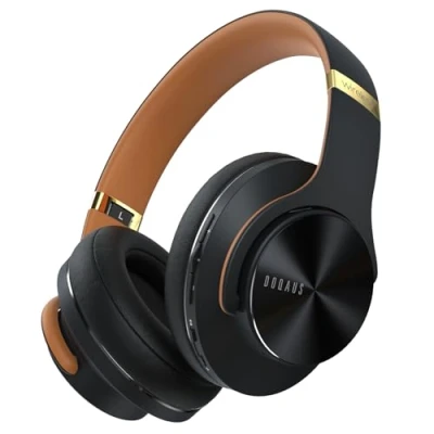 Afbeelding van DOQAUS Bluetooth on ear hoofdtelefoon [tot 90 uur] draadloze met 3 EQ modi, opvouwbare hifi stereo microfoon, zachte oorkussens voor iPhone/iPad/Android/computers