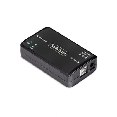 Afbeelding van StarTech.com USB galvanische isolatie tot 6 kV, elektrische ruisonderdrukking, IP40, DIN rail, voedingsfilter, 2.0/1.1, TAA