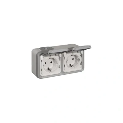 Afbeelding van Legrand 069742 Contactdoos Plexo Grijs