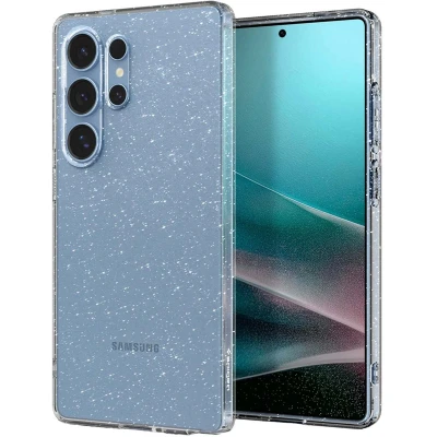 Afbeelding van Spigen Liquid Crystal Glitter beschermhoes compatibel met Samsung Galaxy S25 Ultra, kristalkwarts