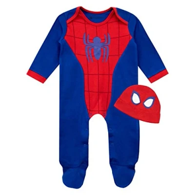 Afbeelding van Marvel Slaap en mutsenset Spiderman Baby jongen, Blauw