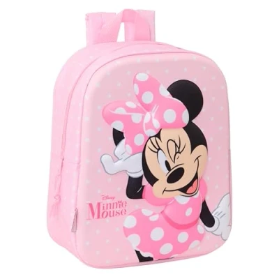 Afbeelding van Kinderrugzak Minnie Mouse Roze 22 x 27 10 cm 3D