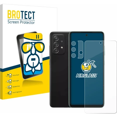 Afbeelding van BROTECT Screenprotector voor Samsung Galaxy A52 (Voor+Camera) Folie Beschermfolie Beschermglas transparant