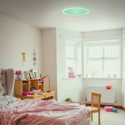 Afbeelding van Briloner SLIM LED paneel plafondlamp dimbaar RGB kleurbediening achtergrondverlichting incl. afstandsbediening 15 Watt 1.850 lumen 4.000 Kelvin wit