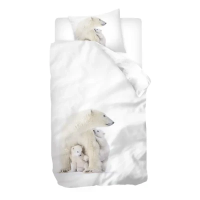 Afbeelding van Snoozing Fidde dekbedovertrek Peuter (120x150 cm + 1 sloop) Wit