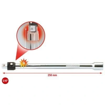 Afbeelding van KS Tools, Dopsleutel + dopmoer, 1/4&quot; CHROMEplus verlengstuk