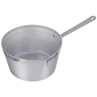 Afbeelding van Pentole Agnelli Conische steelpan met schenktuit, van aluminium, BLTF, handvat roestvrij staal, zilverkleurig, 22 cm