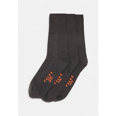 Afbeelding van Falke RUN 3PACK Unisex Anatomical Plush SOLE Sokken, Maat: 39 41, Dark grey