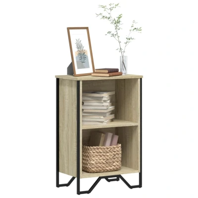 Afbeelding van Boekenkast 50x31x74,5 cm bewerkt hout sonoma eikenkleurig