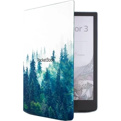 Afbeelding van PocketBook Flip Cover Beschermhoes InkPad 4 Color 3 2 Groen Misty Forest Print