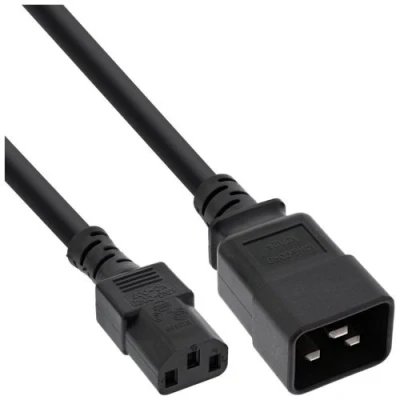 Image de InLine Câble d&#039;alimentation power IEC 60320 C13 pour C20 10 A 1 m noir