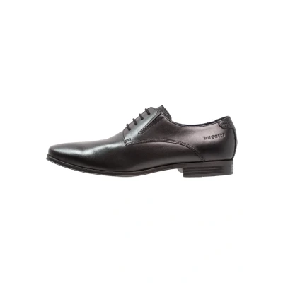 Afbeelding van bugatti Veterschoenen, Heren, Maat: 44, Black Leer